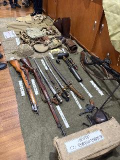 装具や武器などの展示物