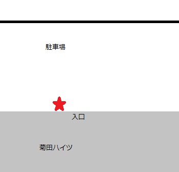 菊田ハイツの移動図書館停車位置図