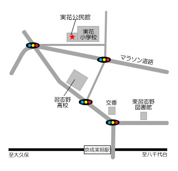 実花公民館地図