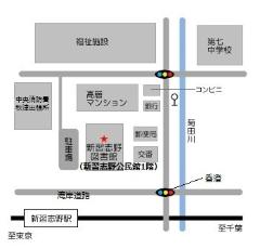 新習志野図書館地図