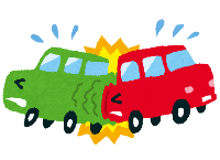 交通事故のイラスト