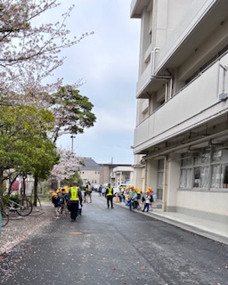 1年生の下校の様子