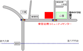 東習志野コミュニティセンターの地図