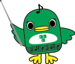 指示棒を指すナラシド♪のイラスト