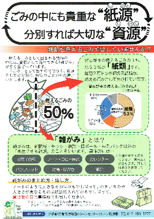 雑がみパンフレット（表面）