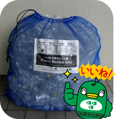 きれいにだされたペットボトル写真
