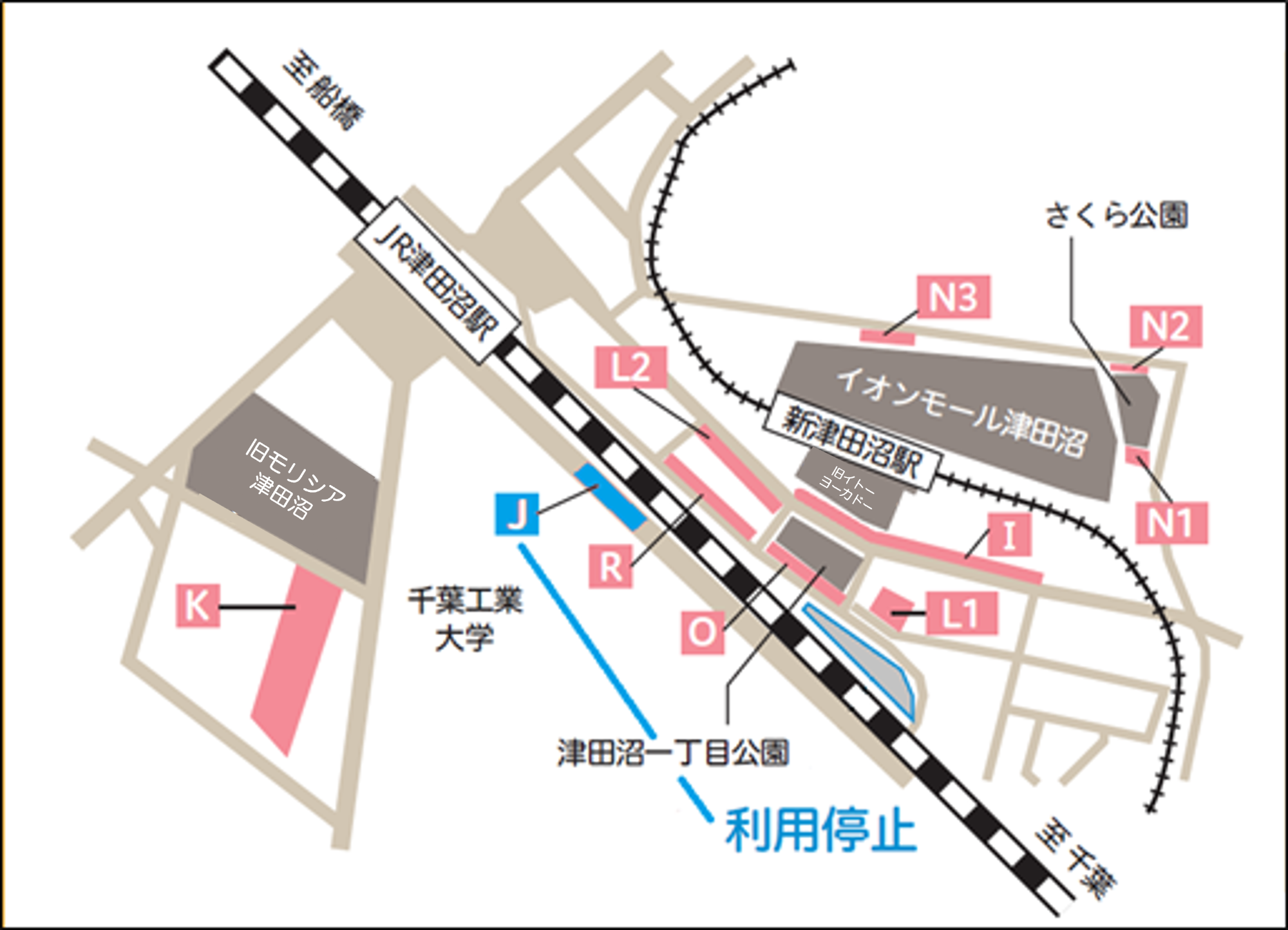 JR津田沼駅周辺