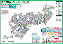 習志野市内水ハザードマップのサムネイル