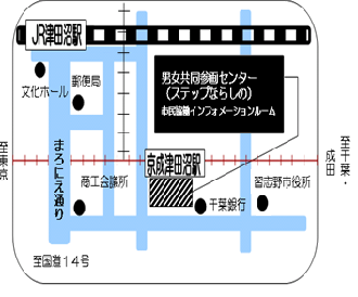 男女共同参画センターの地図