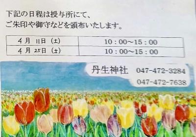 4月の授与告知