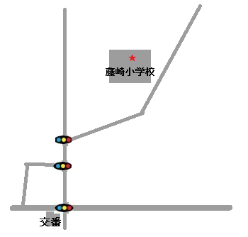 藤崎小学校の周辺地図