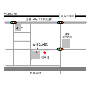 谷津公民館地図