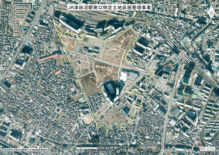 平成25年1月に撮影した航空写真