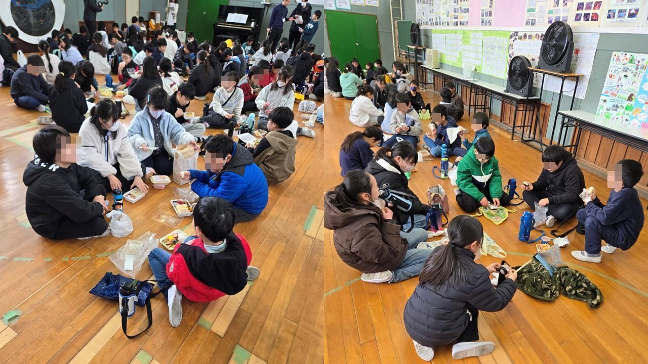 5年鹿野山1日目お昼