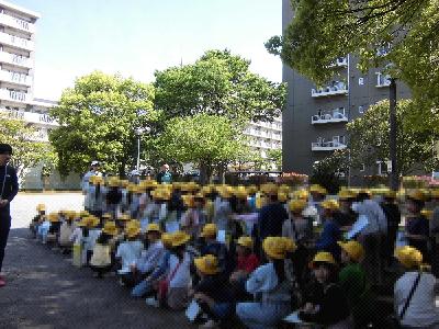 団地の中