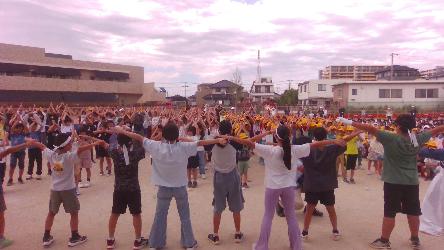 開会式応援1