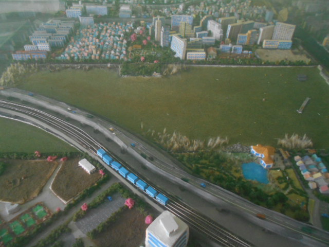 ジオラマ模型-1999年の学校のまわり