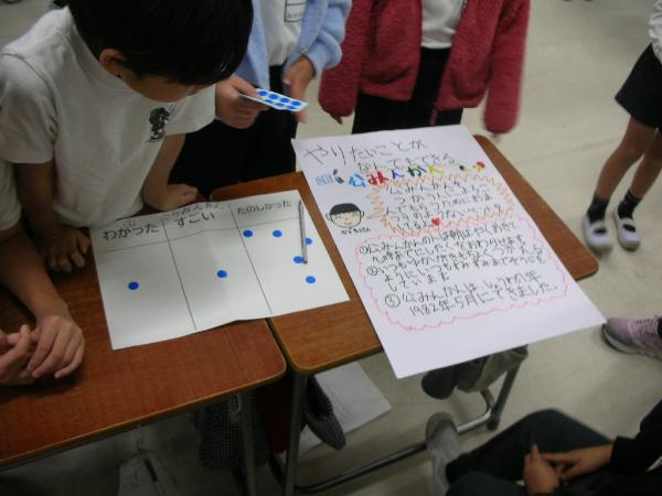 1年生に説明する様子