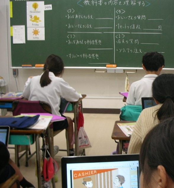 5年生外国語学習の様子