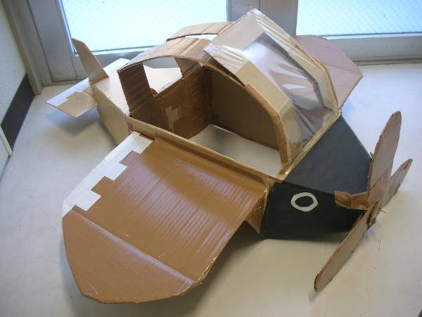 1年生発表の小道具「プロペラちどり」