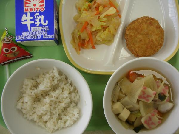 今日の給食