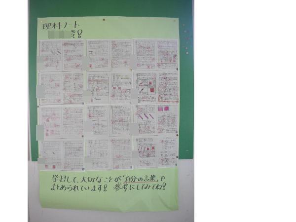 よいノートの例
