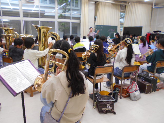 音楽部の練習の様子