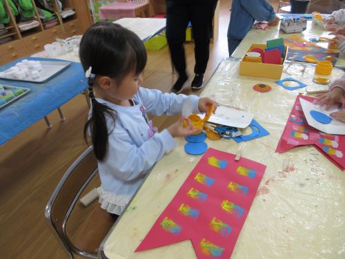こいのぼり制作5歳