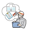 医療機関や服薬情報を閲覧している救急隊員の画像