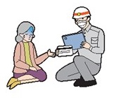 マイナンバーカードの読み取りを行っている画像