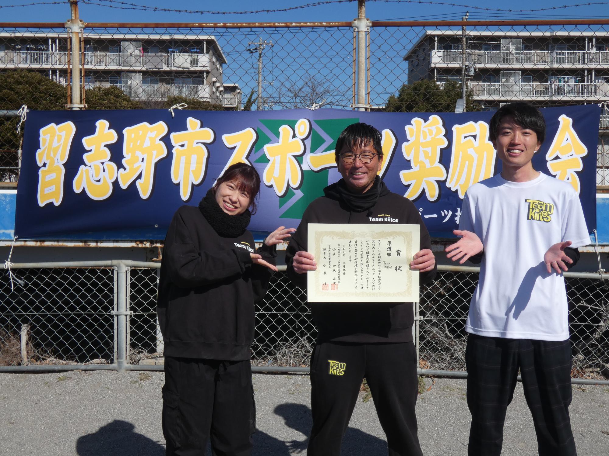 準優勝は「Team kiitos」