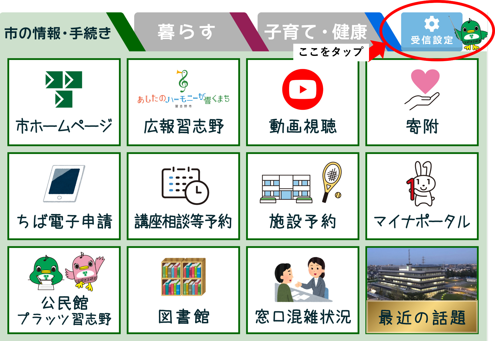 市の情報・手続き