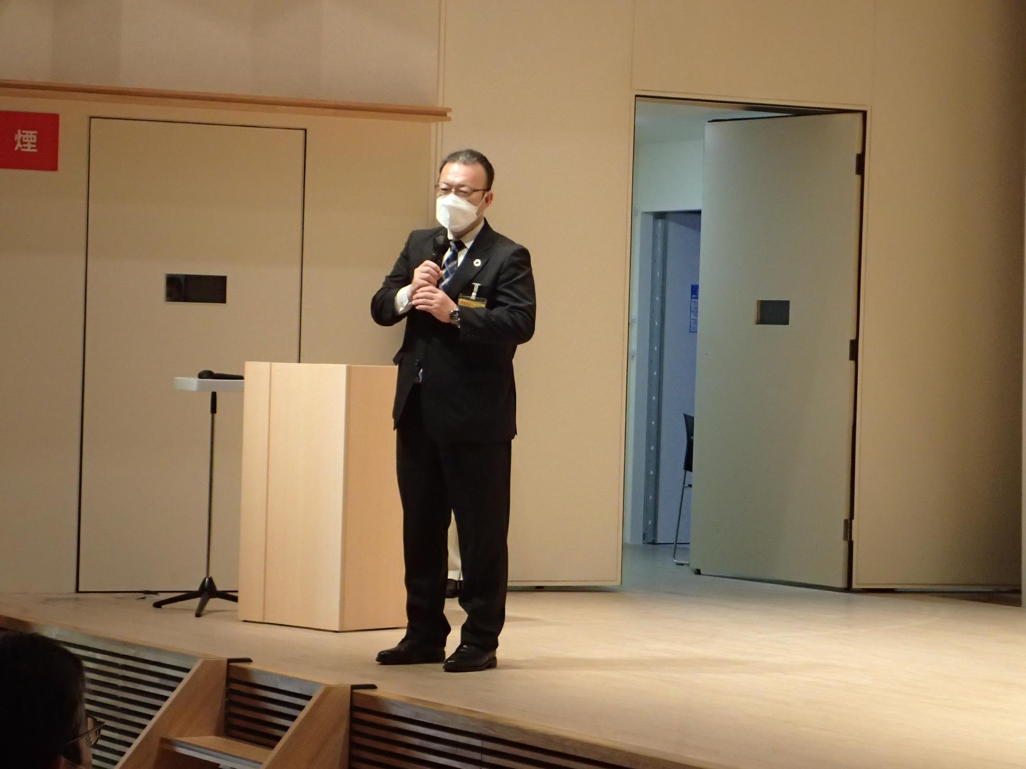 副学長である教育長より一言。