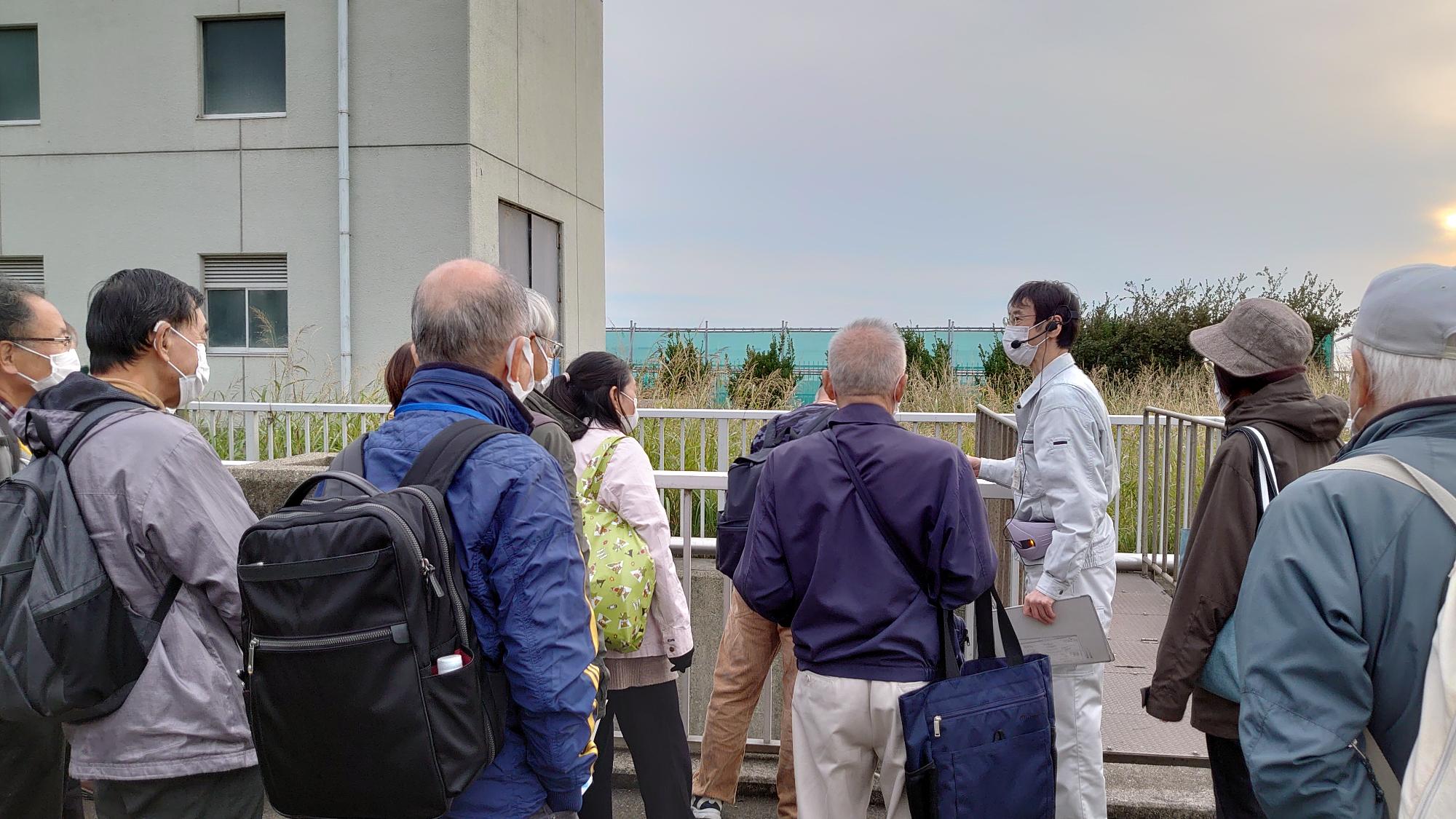 「津田沼浄化センター」見学の様子