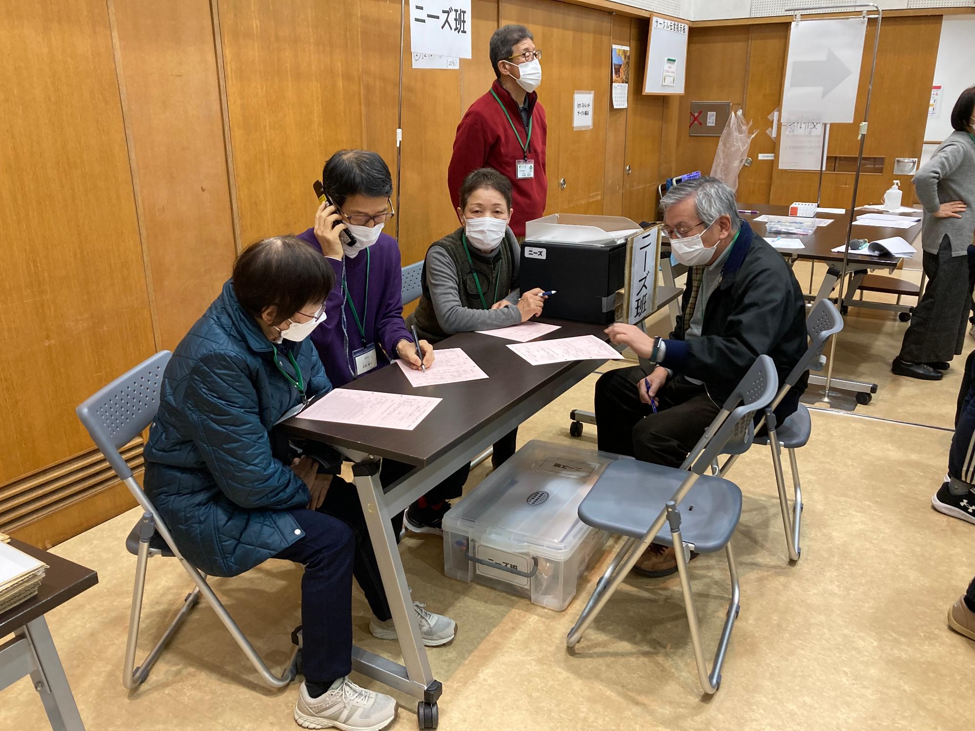 「ニーズ係」の様子