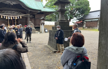 まち歩き講義の様子