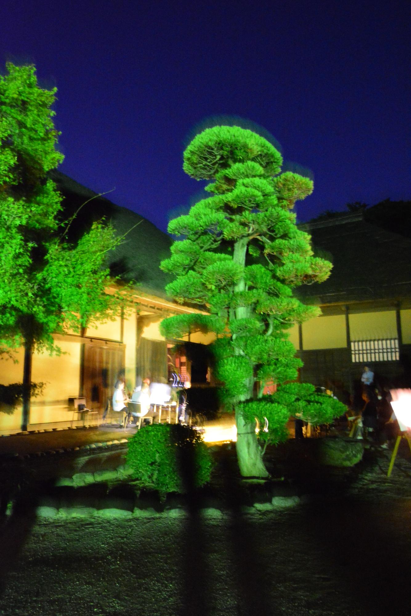 夜の旧鴇田家住宅