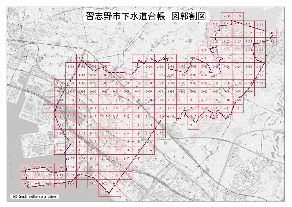 下水道台帳(施設平面図) 一覧