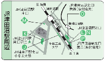 JR津田沼駅周辺地図