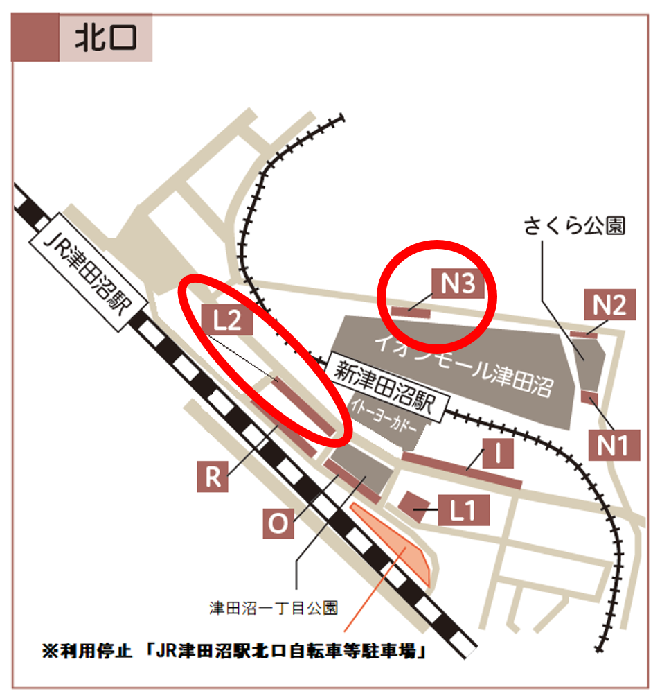 JR津田沼北口 追加募集駐車場