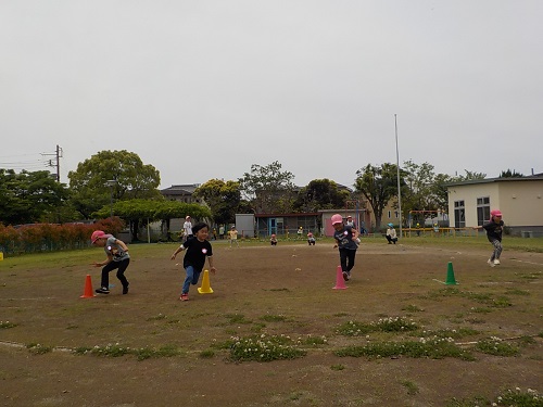 4歳児かけっこの様子
