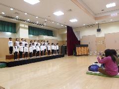 つき組発表会の様子