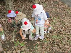 2歳児戸外遊びの様子