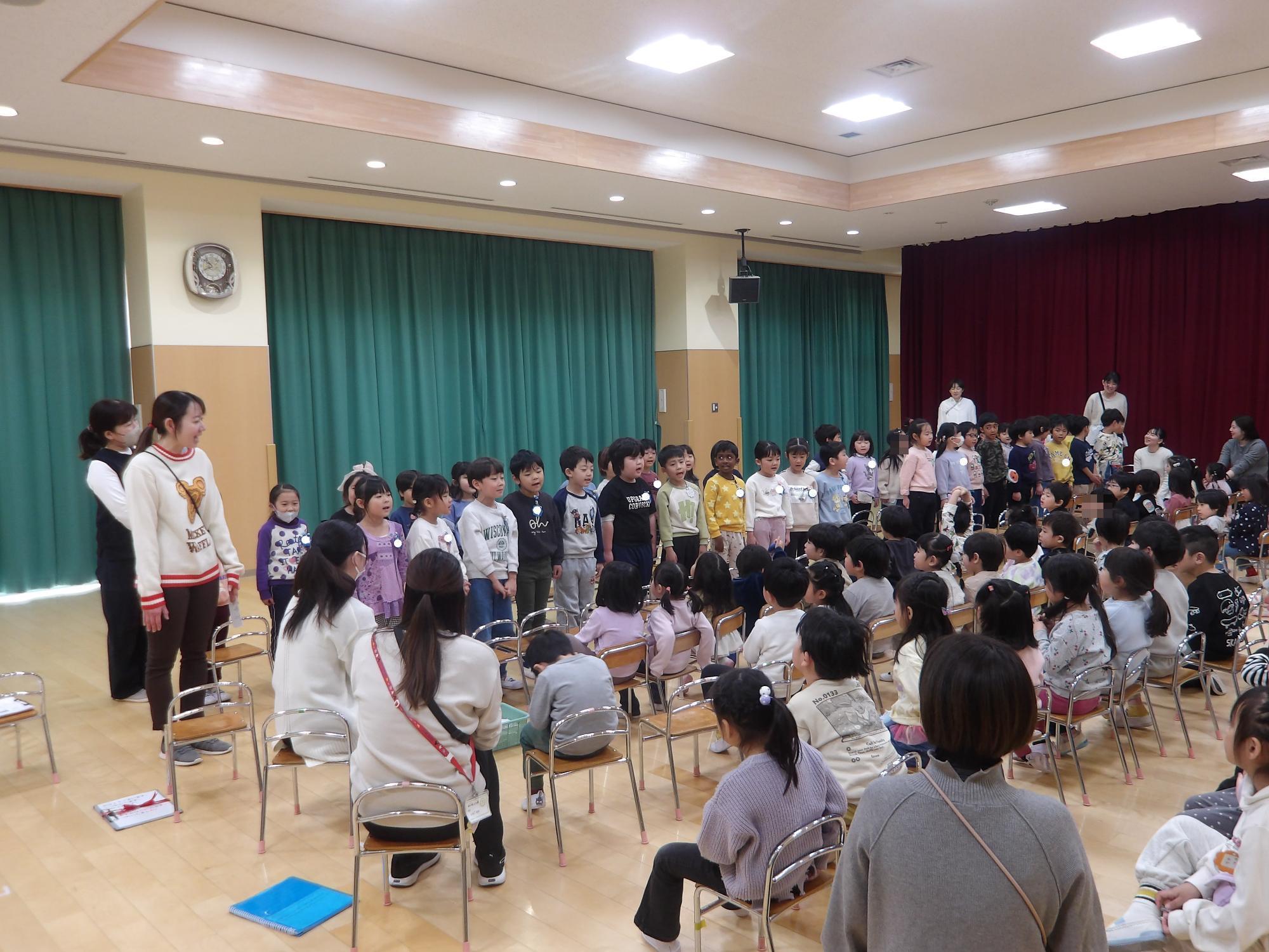 幼児お別れ会の様子