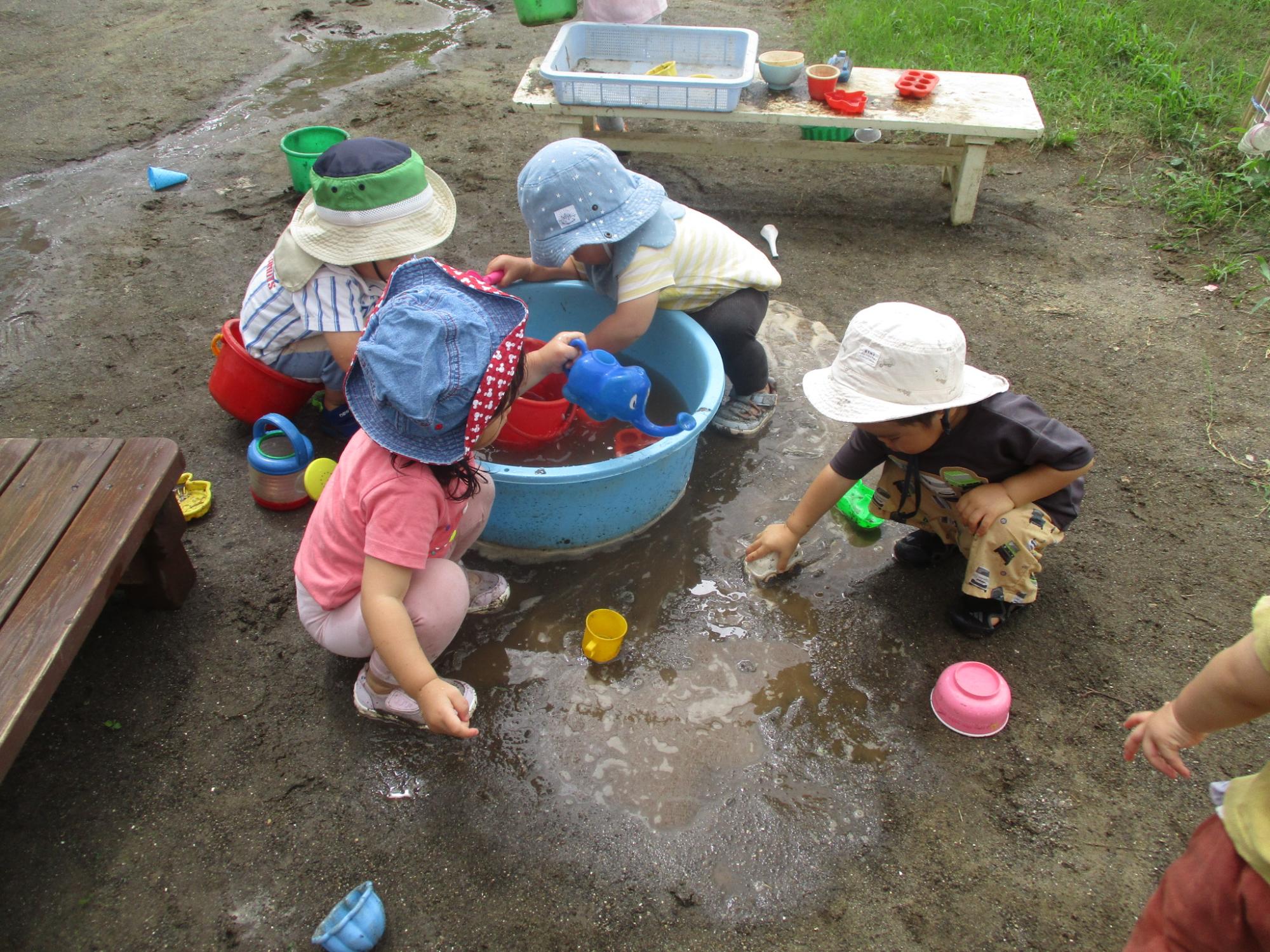 1歳 水遊び
