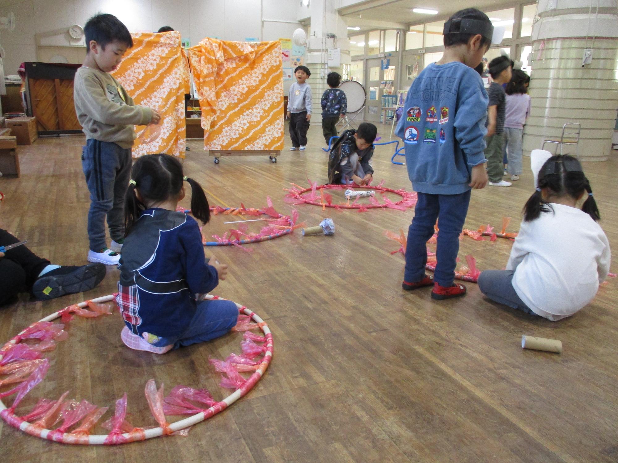ばら発表会準備1